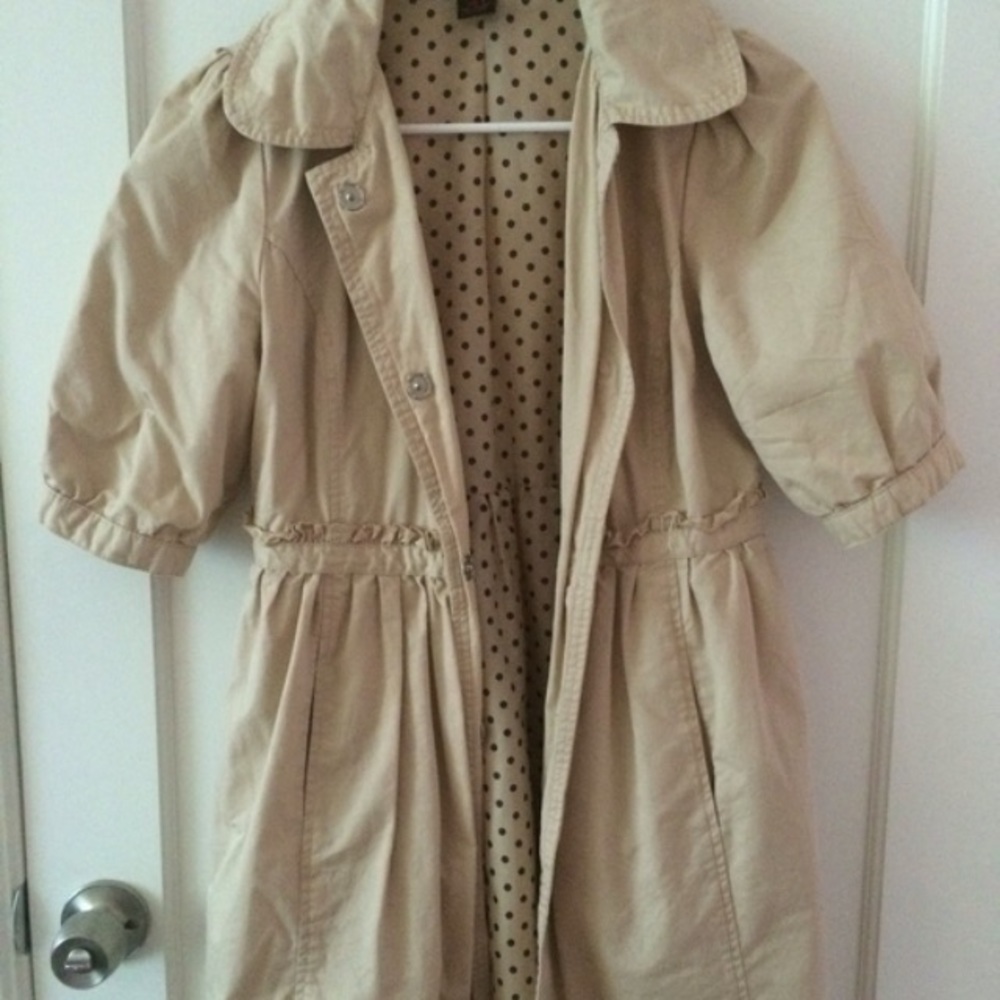 tan doll like long coat