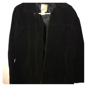 100% leather women's peacoat