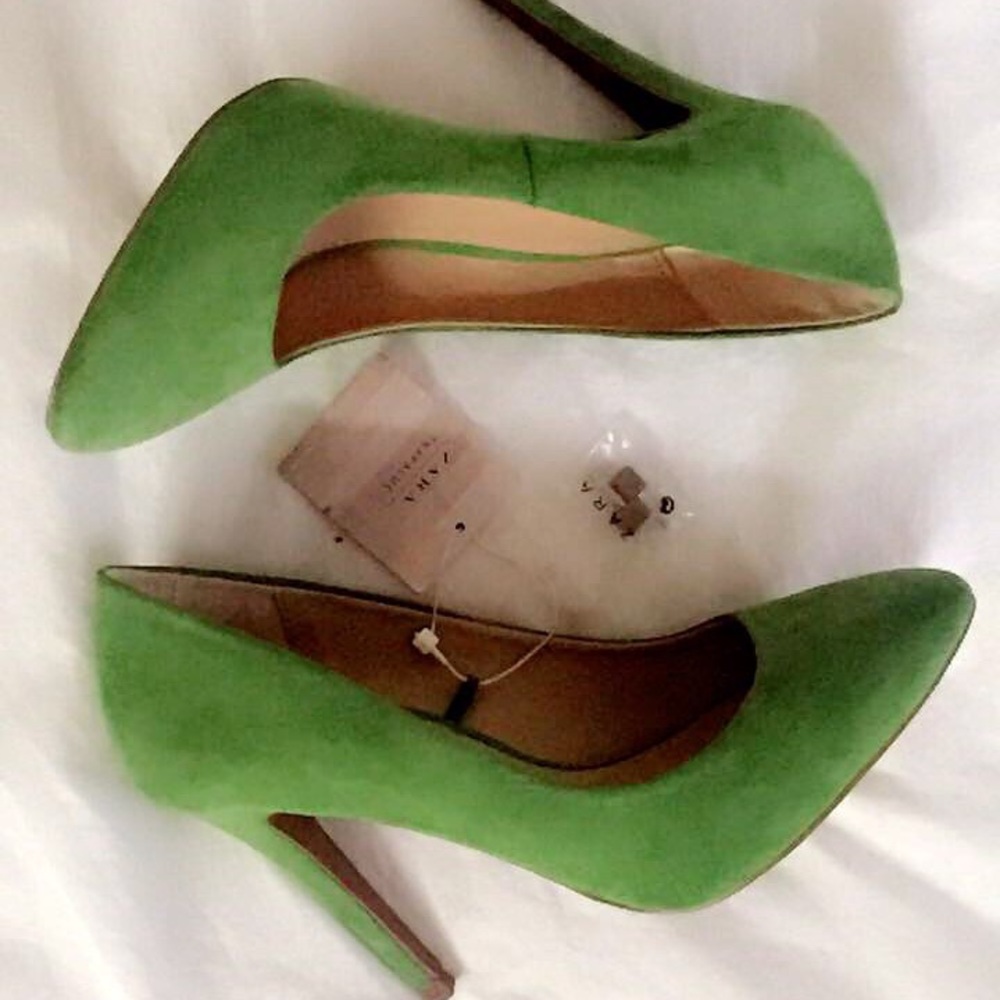 Green Zara Heels
