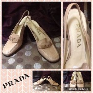 ❌SOLD❌ 🎉HP 02/10🎉 PRADA Slingback Loafer Heels