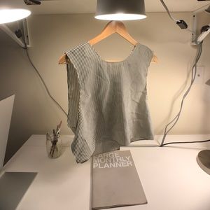 Urban outfitters vertical striped crop top