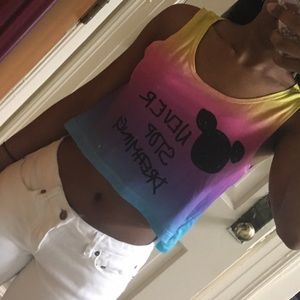 Never stop dreaming high low crop top