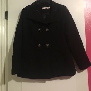 Liz Claiborne Black pea coat