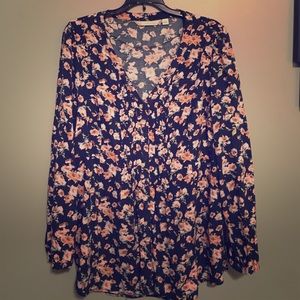 Lauren Conrad floral pintuck too
