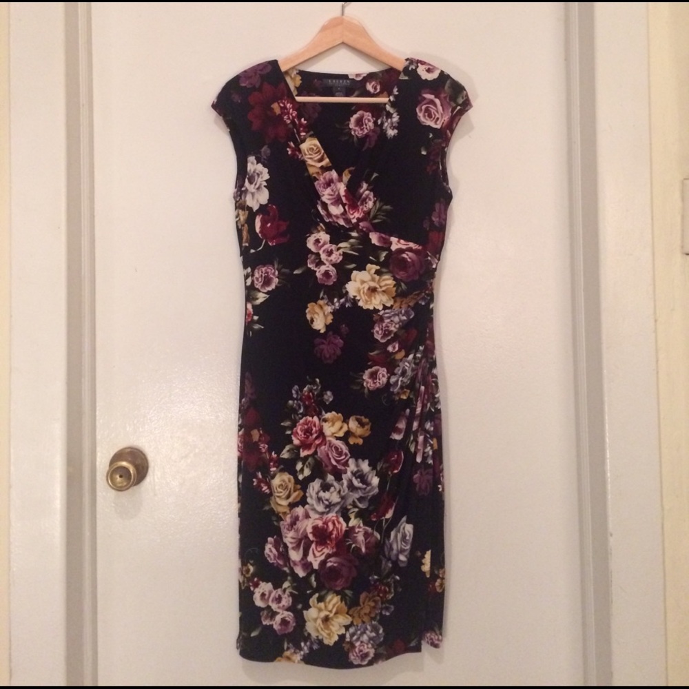 Beautiful Lauren by Ralph Lauren Floral Dress