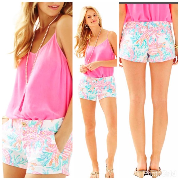 Lilly Pulitzer Pants - NWT Lilly Pulitzer Walsh Shorts Getting Steamy