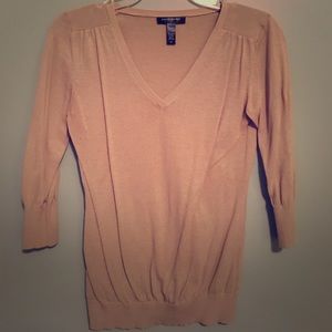 Beige v neck banana republic sweater