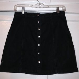 Black Button Up Skirt