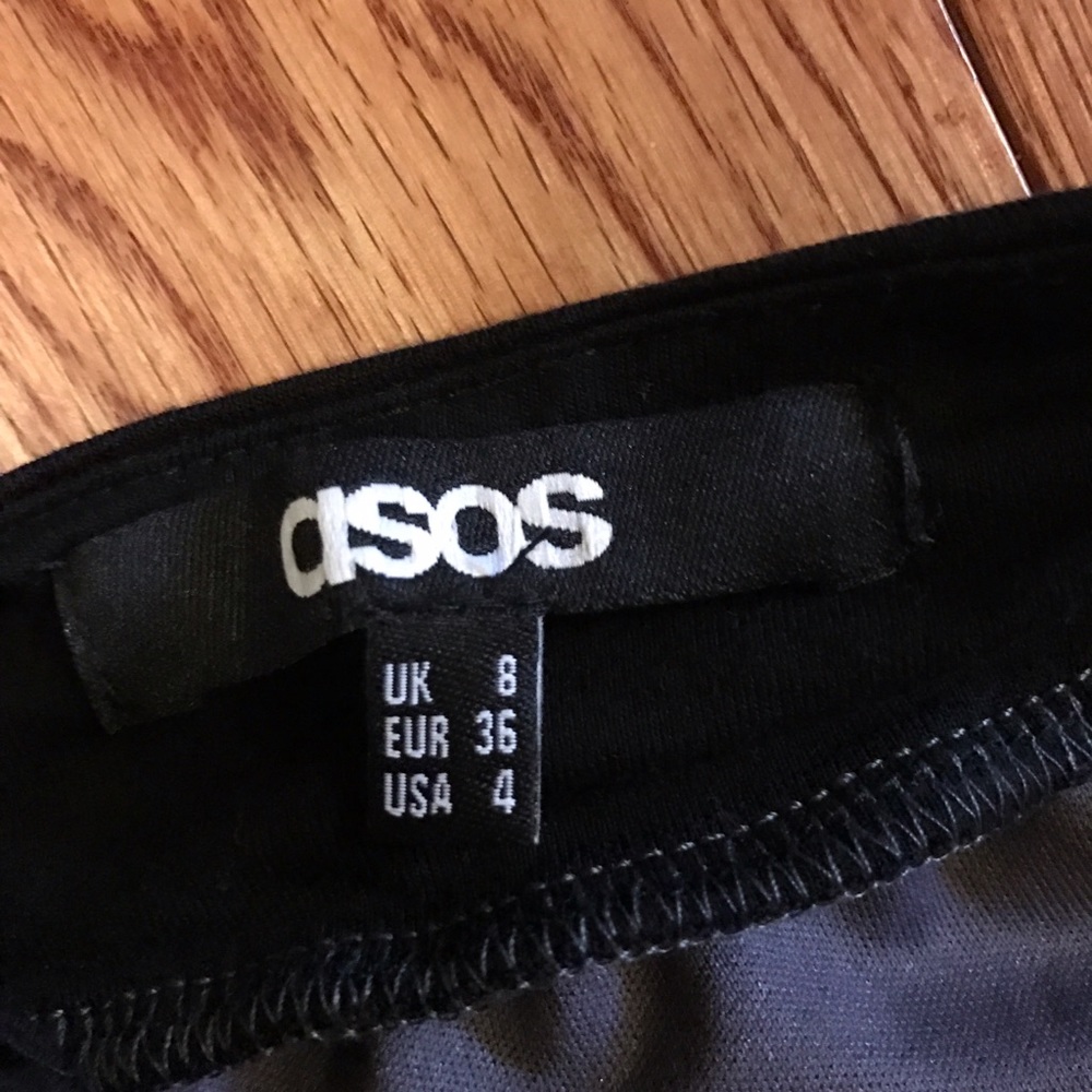 ASOS black & gray bodycon mini dress - Picture 3 of 4