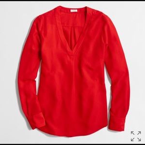 NWOT J. Crew V-Neck Blouse