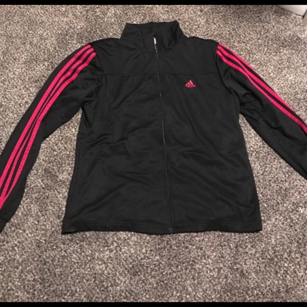 Adidas track suit (black/pink)
