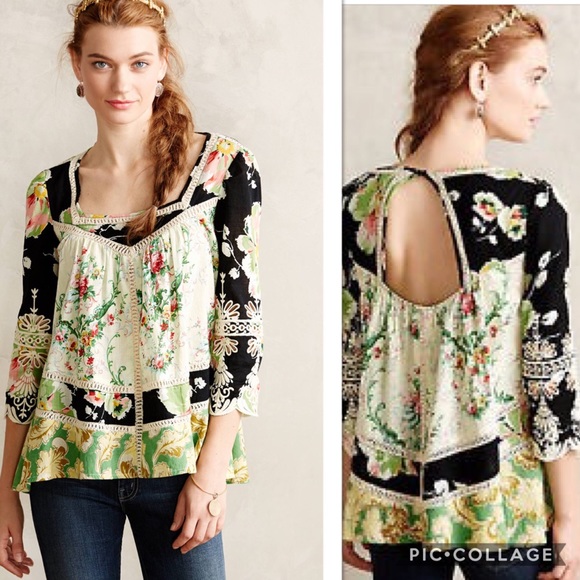 Anthropologie Tops - Anthropologie VanessaVirginia Prateria peasant top