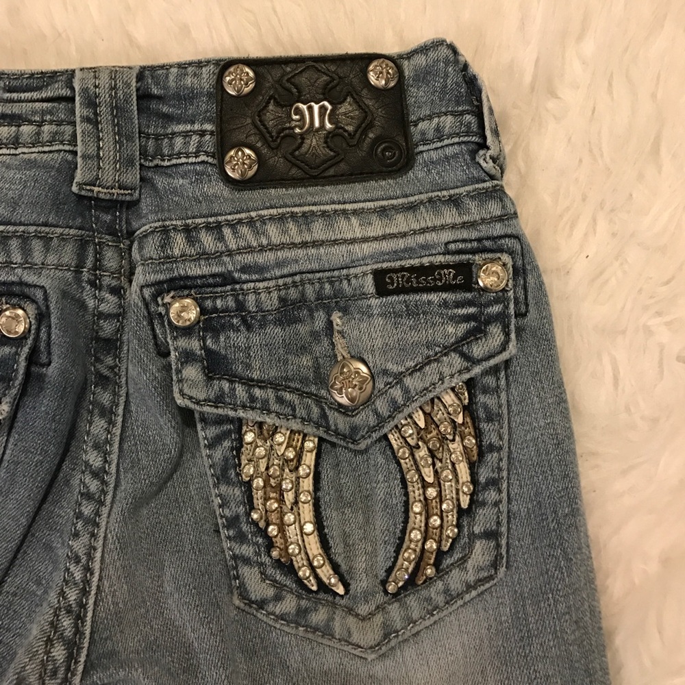 MISS ME ANGEL WING JEANS