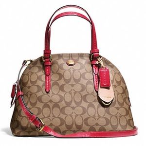Coach Peyton Cora Domed Satchel Crossbody