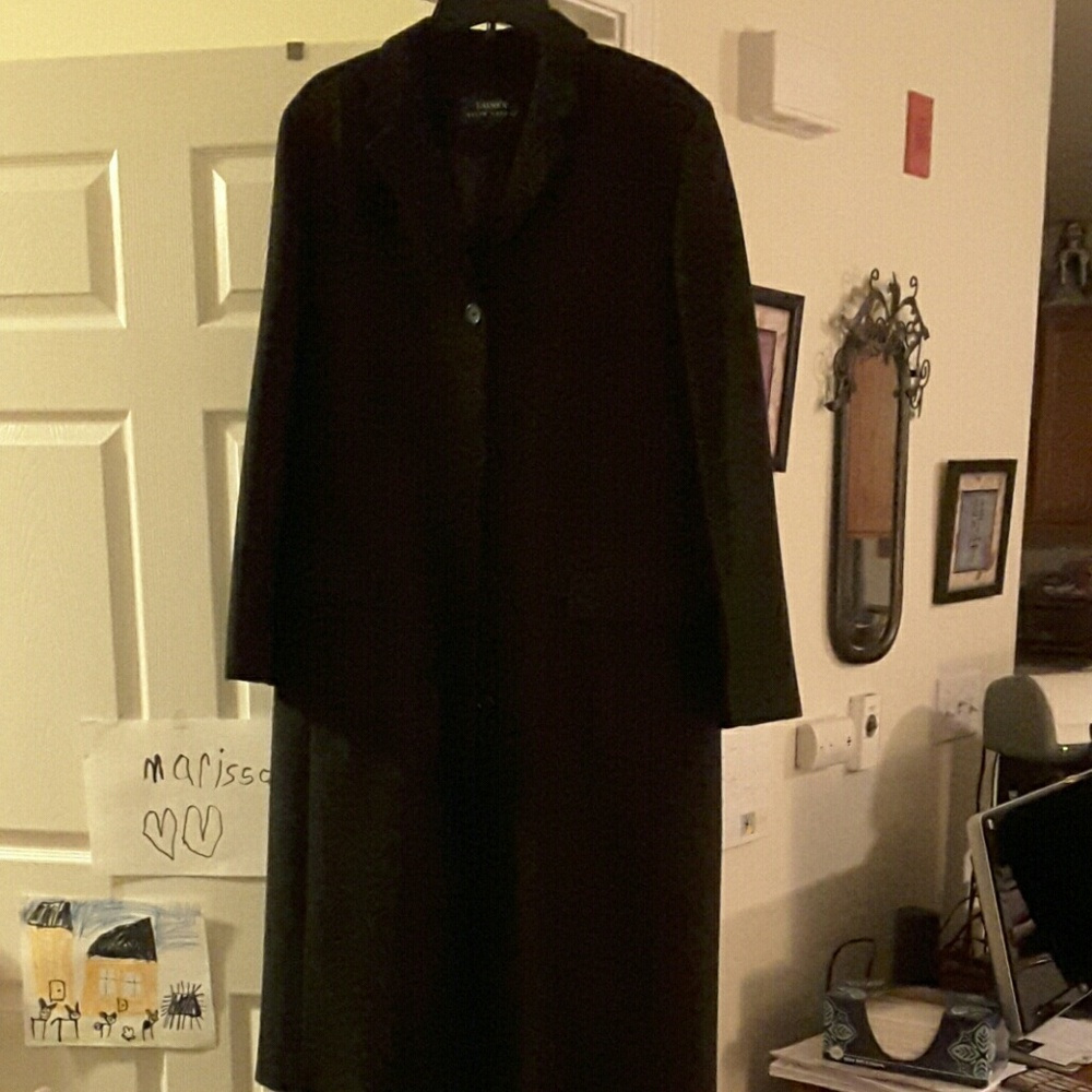 Long wool trench coat