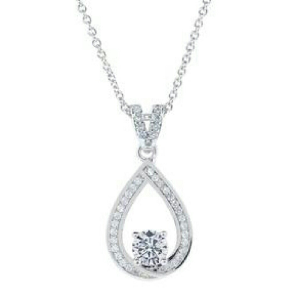 Arabella "Muse" Necklace 18K white gold plated