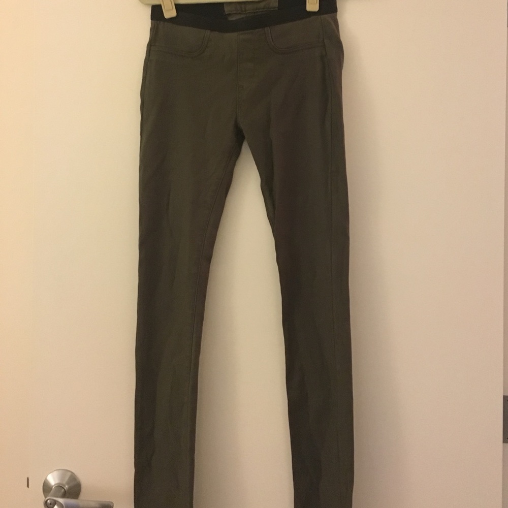 Military Green Denim Pant