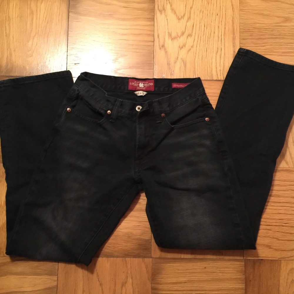 Lucky Brand 221 Original Straight black jean
