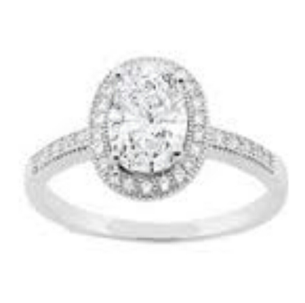 The Blake "True"18K white gold plated size8