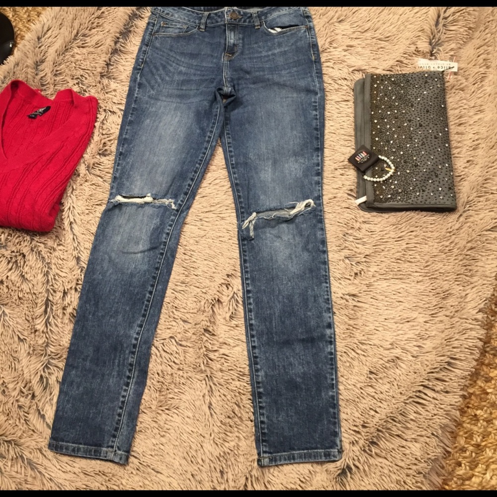 Refuge Jeans Skinny Distressed Stretch
