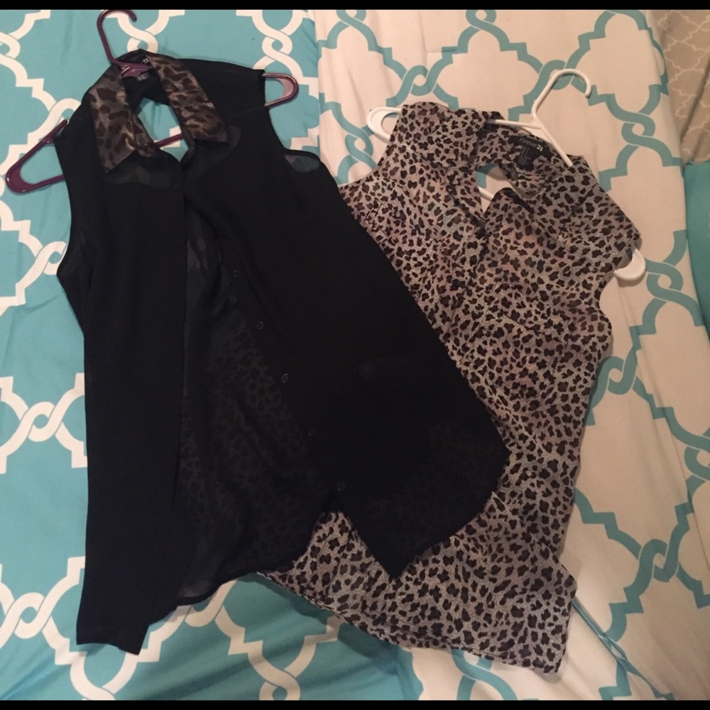 Forever 21 Cheetah Print Blouses