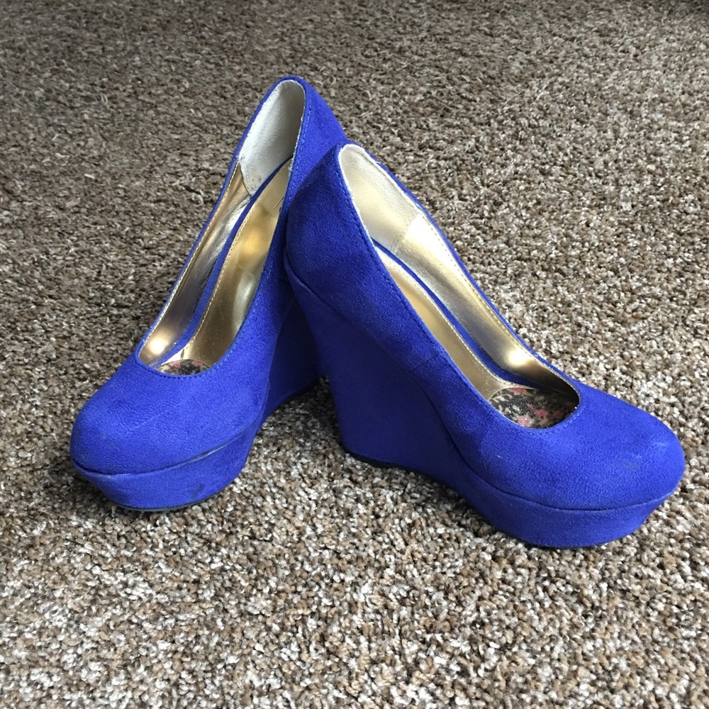 Wedge pump shoes