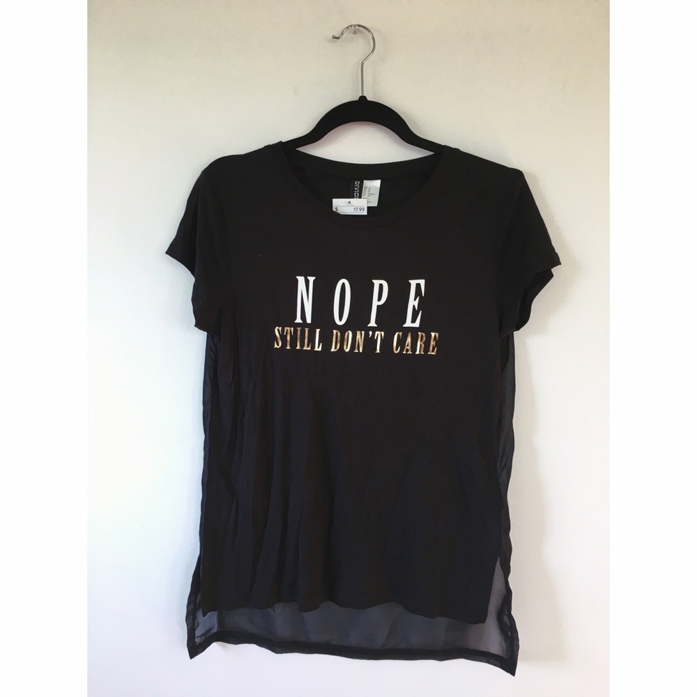 Black graphic tee