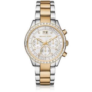 Michael Kors two tone crystal watch