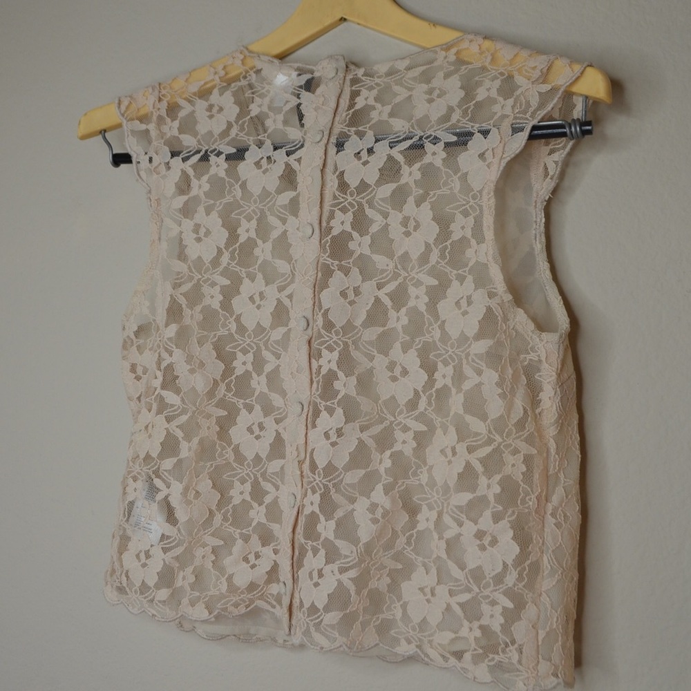Button Up Lace top