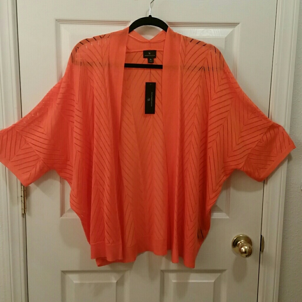 NWT Jungle Orange Worthington Cardigan