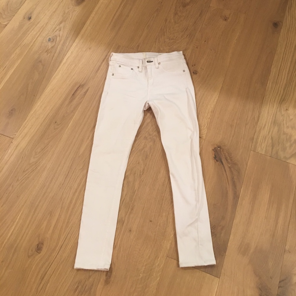 Rag and bone white skinny jeans