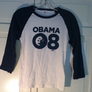 Obama 2008 official campaign baseball tee