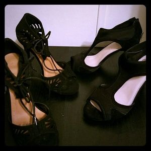❌SOLD❌ 2 Black heels bundle