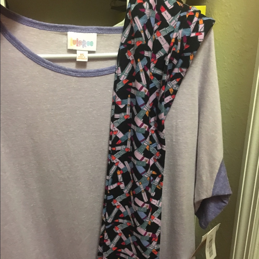 LuLaRoe leggings and Irma