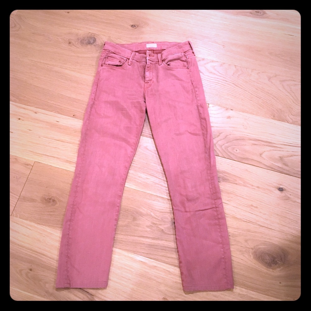 Mother denim - rose colored skinny jeans