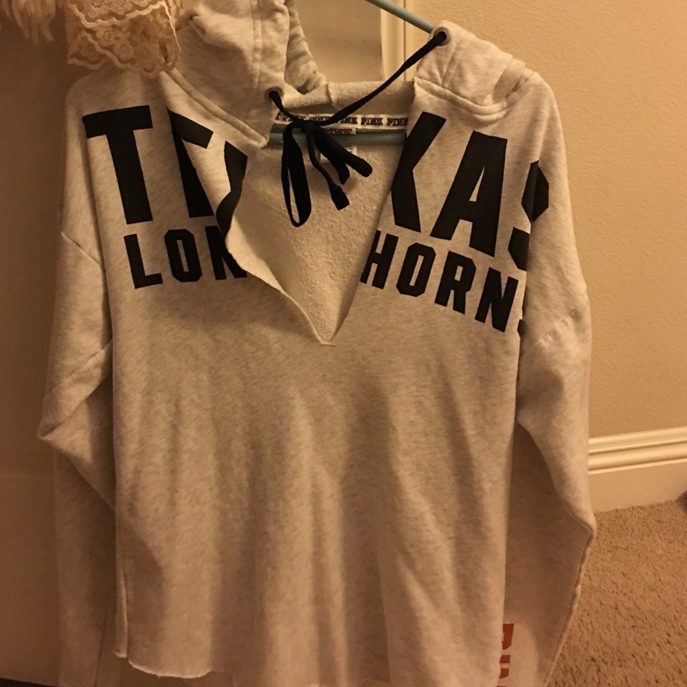 Victoria's Secret pink longhorn hoodie.