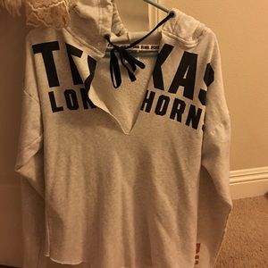 Victoria's Secret pink longhorn hoodie.
