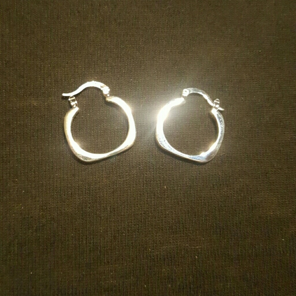 SOLD- Sterling silver hoops
