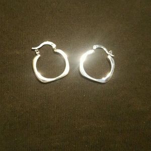 SOLD- Sterling silver hoops