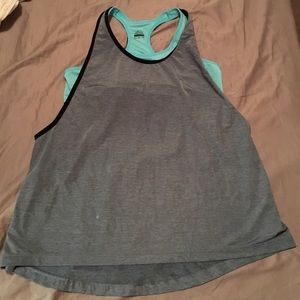 24 HOUR SALE Nike Teal and Grey Tank Top