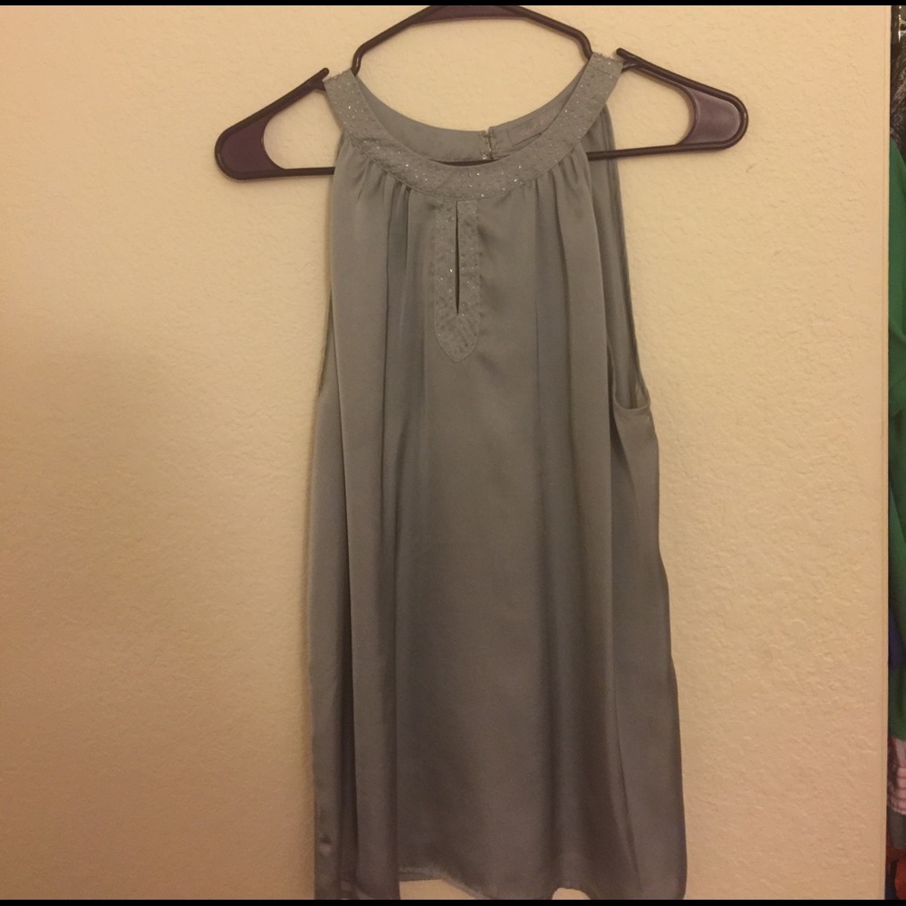 Sequenced Gray Blouse