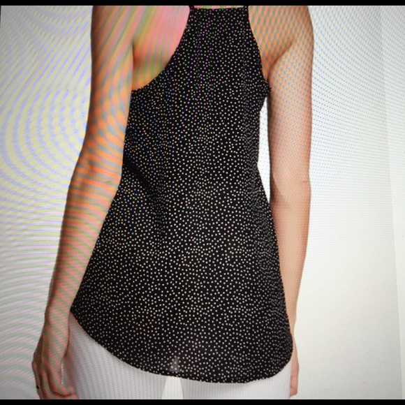 Ro & De Cutaway Inset Tank Black White Polka - Picture 5 of 5