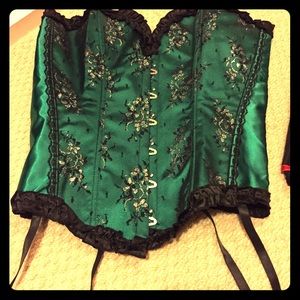 Green Corset bustier