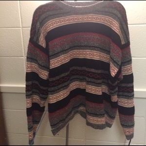 Aztec print indie sweater