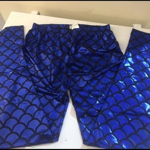 Blue Mermaid Leggings