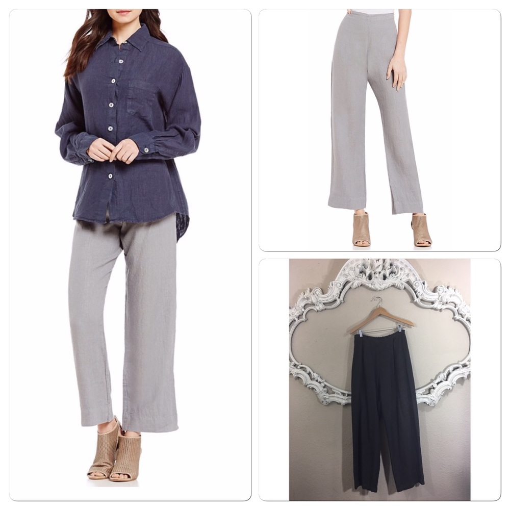 🌿Bryn Walker Flat Front Linen  Pants