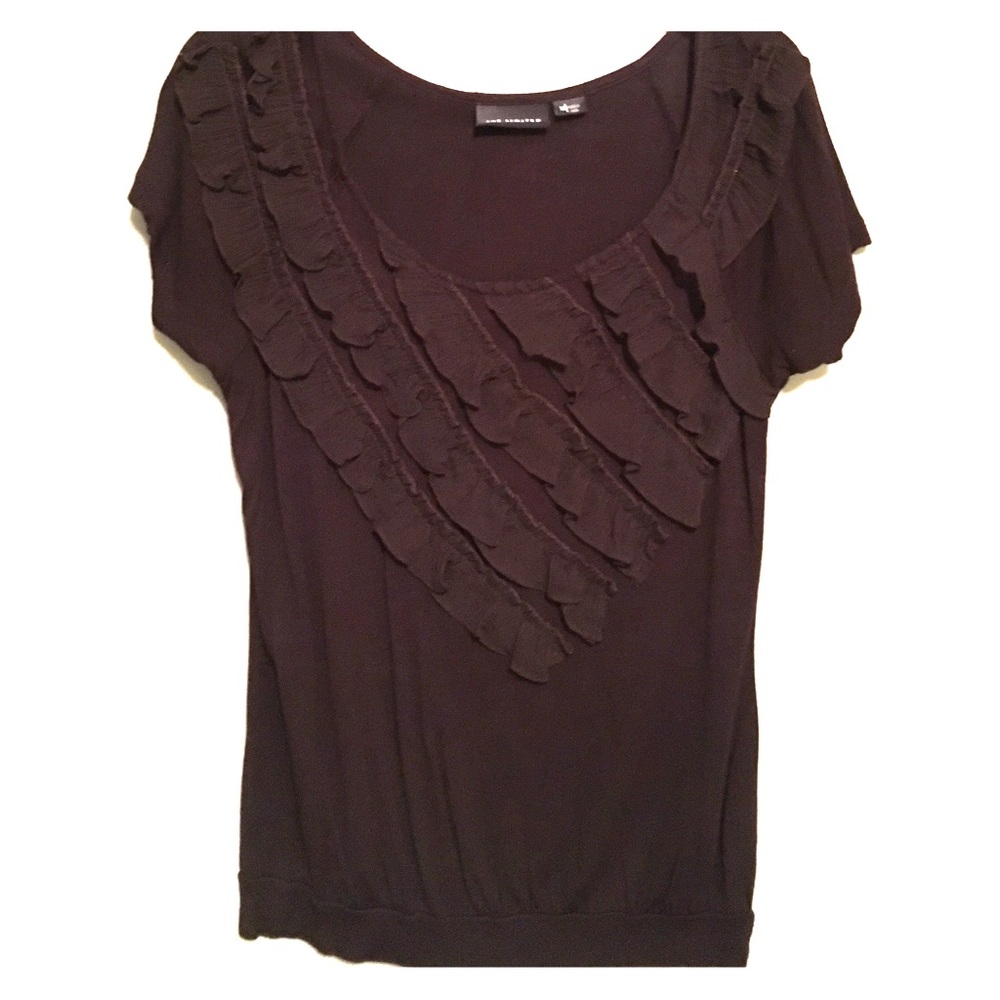 Brown limited ruffle too