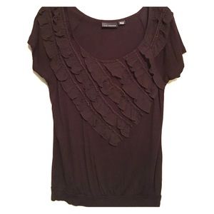 Brown limited ruffle too