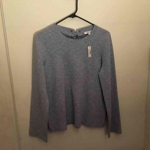 Madewell laced-back pullover sweater NWT