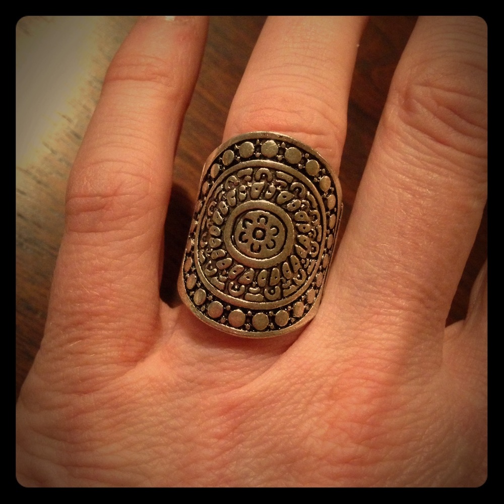 Boho Mandala Ring